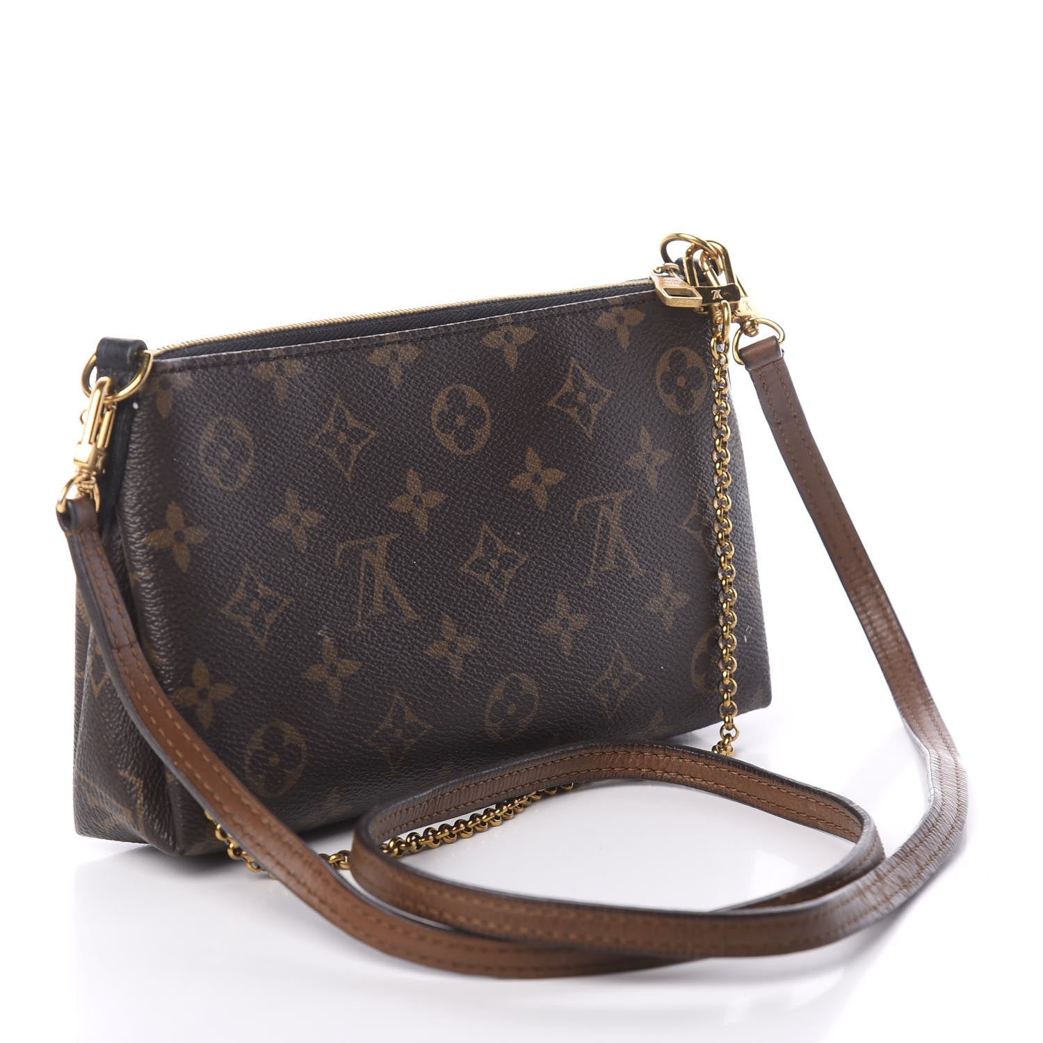 Louis Vuitton Monogram Pallas Clutch Black 2 of 8