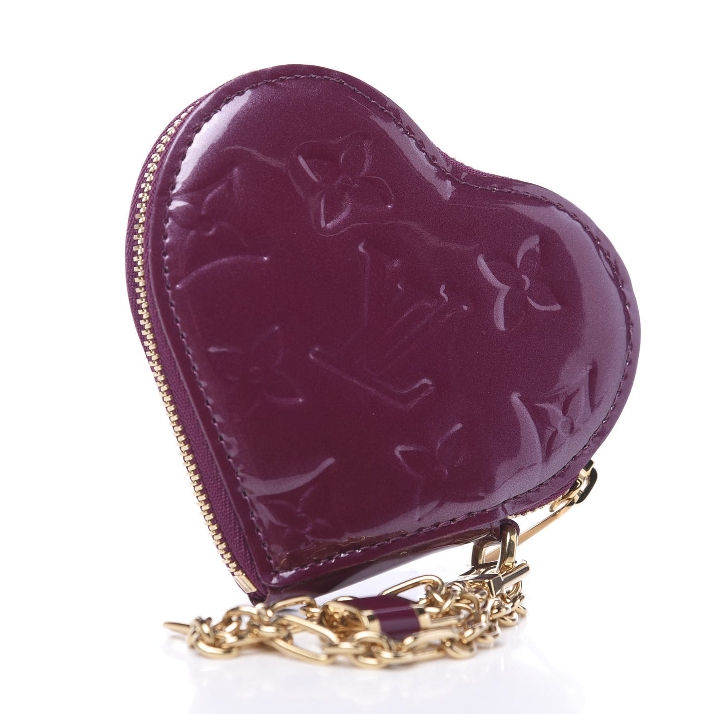 Vernis Heart Coin Purse Violet