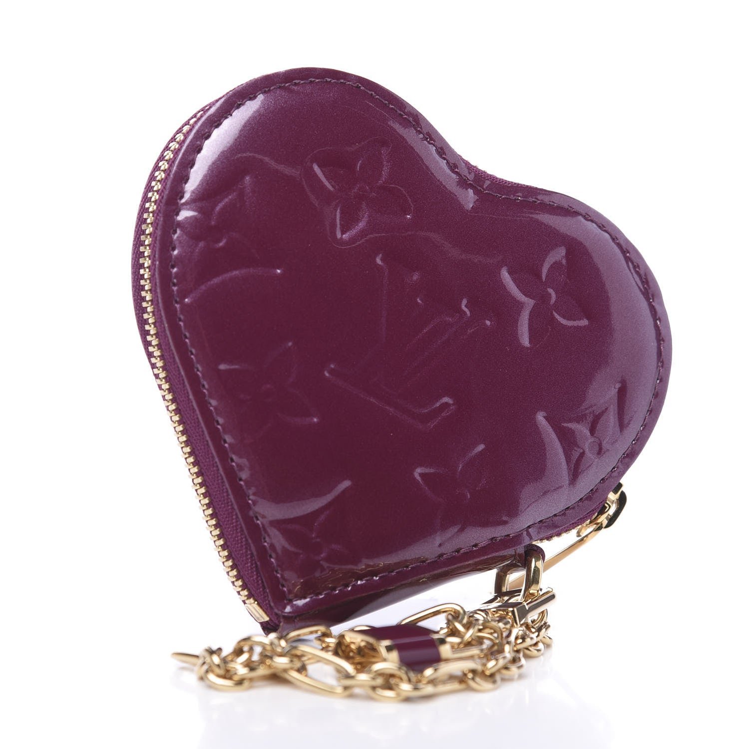 Louis Vuitton Vernis Heart Coin Purse Violet 2 of 6