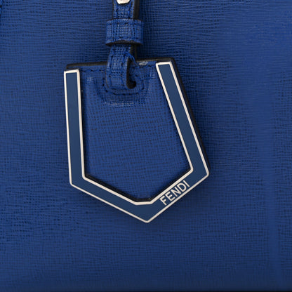 Fendi Vitello Elite Petite 2Jours Tote Blue Neon 14 of 15