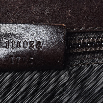 Gucci Denim Monogram Flat Messenger Bag Black 7 of 16