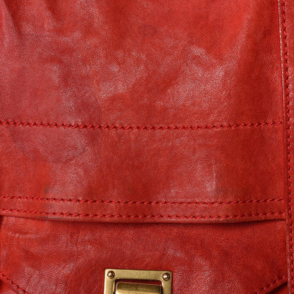 Proenza Schouler Lambskin PS1 Extra Large Satchel Lipstick Red 12 of 19