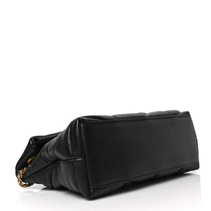 Saint Laurent Lambskin Quilted Small Loulou Puffer Monogram Chain Satchel Black 5 of 10
