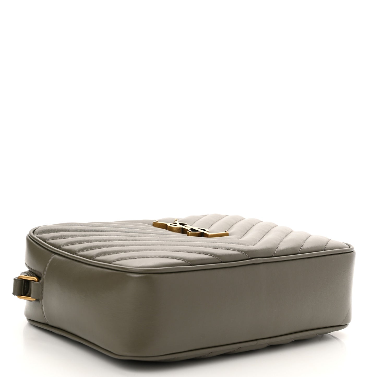 Calfskin Matelasse Monogram Lou Camera Bag Military Olive