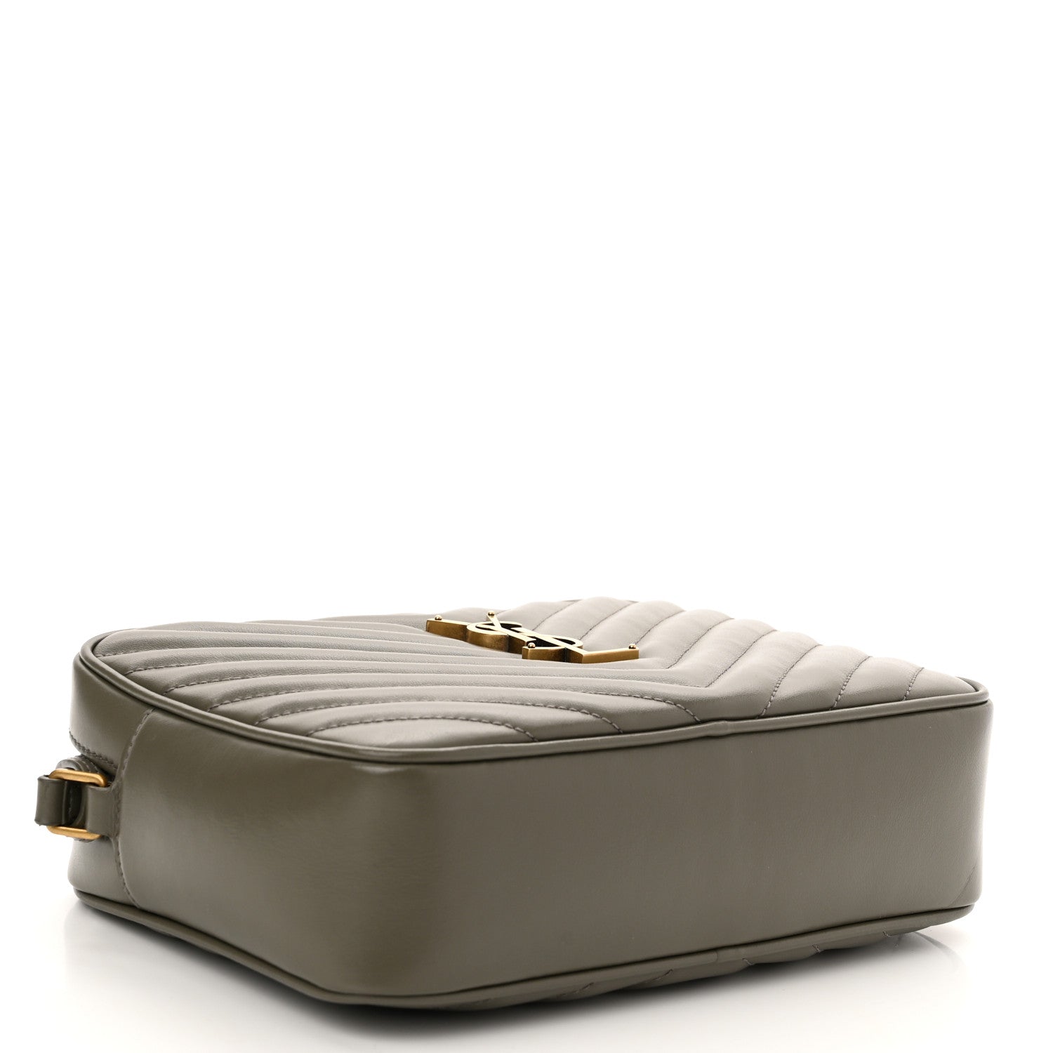 Saint Laurent Calfskin Matelasse Monogram Lou Camera Bag Military Olive 3 of 9