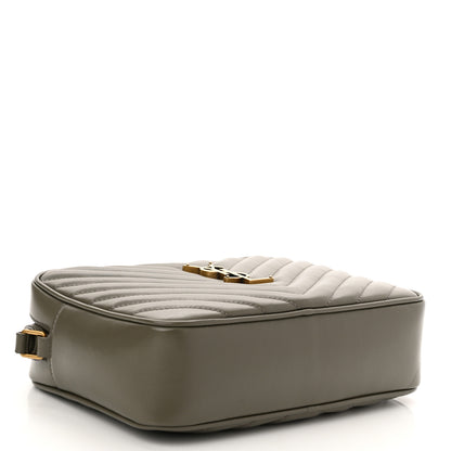 Saint Laurent Calfskin Matelasse Monogram Lou Camera Bag Military Olive 3 of 9