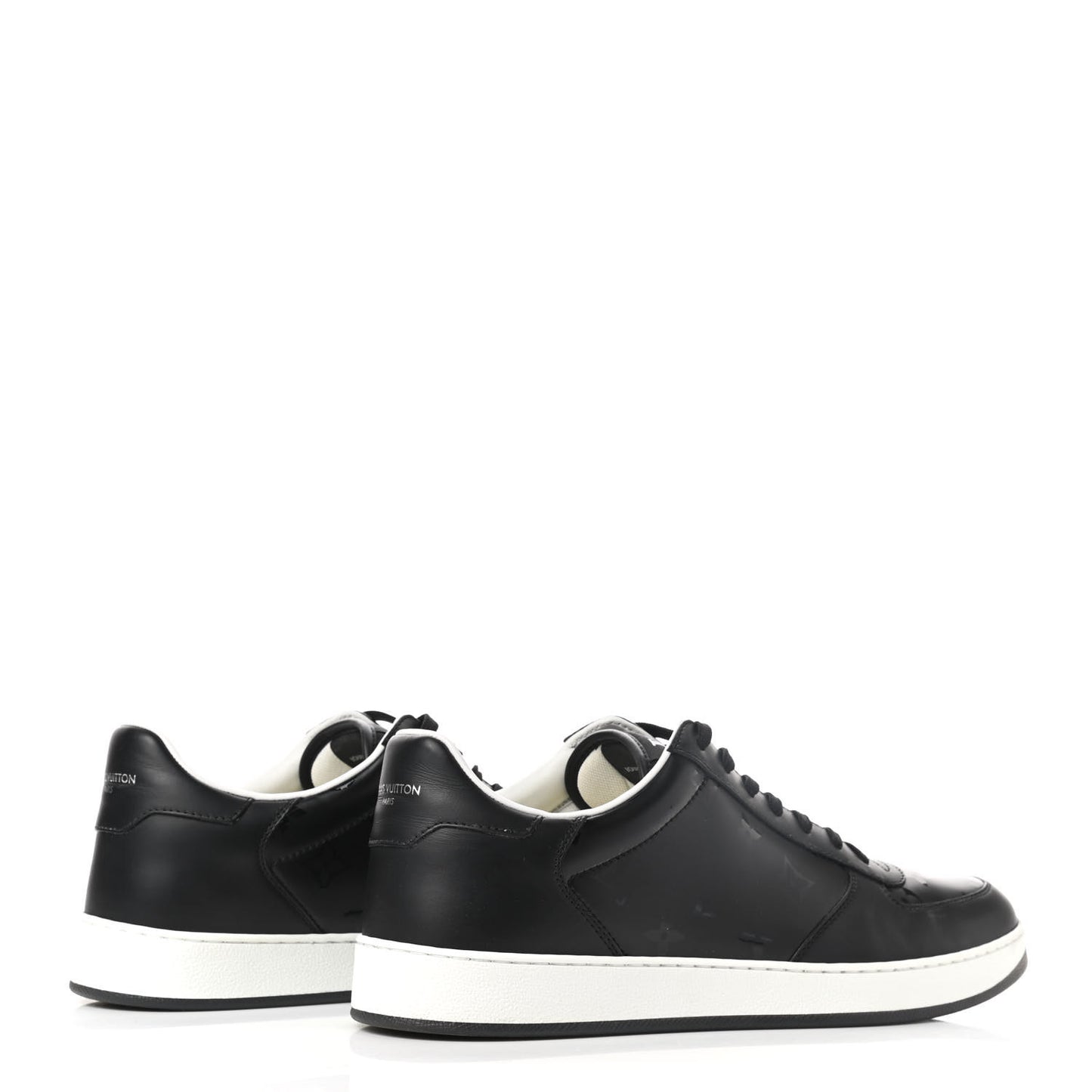 Calfskin Monogram Mens Rivoli Sneakers 9.5 Black