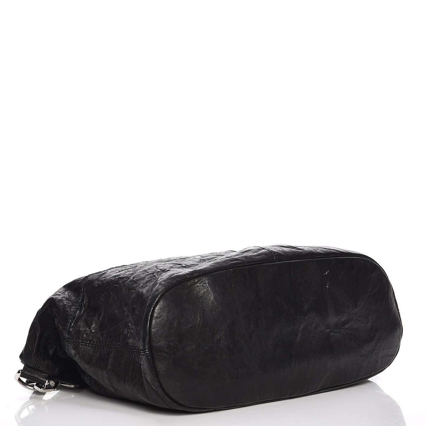 Wrinkled Lambskin Medium Nightingale Black