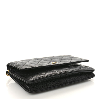 Chanel Caviar Quilted Wallet on Chain WOC Black 4 of 10