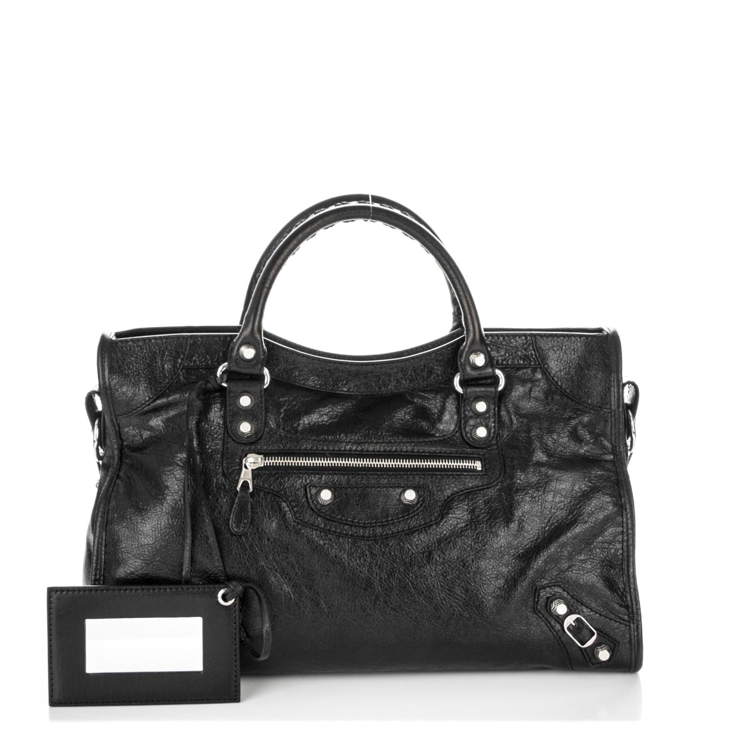 Agneau Giant 12 Silver Hardware City Black