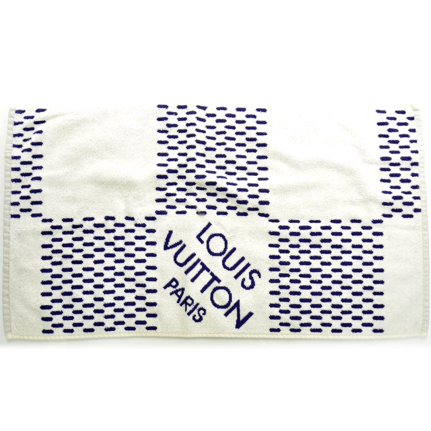 Cotton Damier Azur Gym Towel