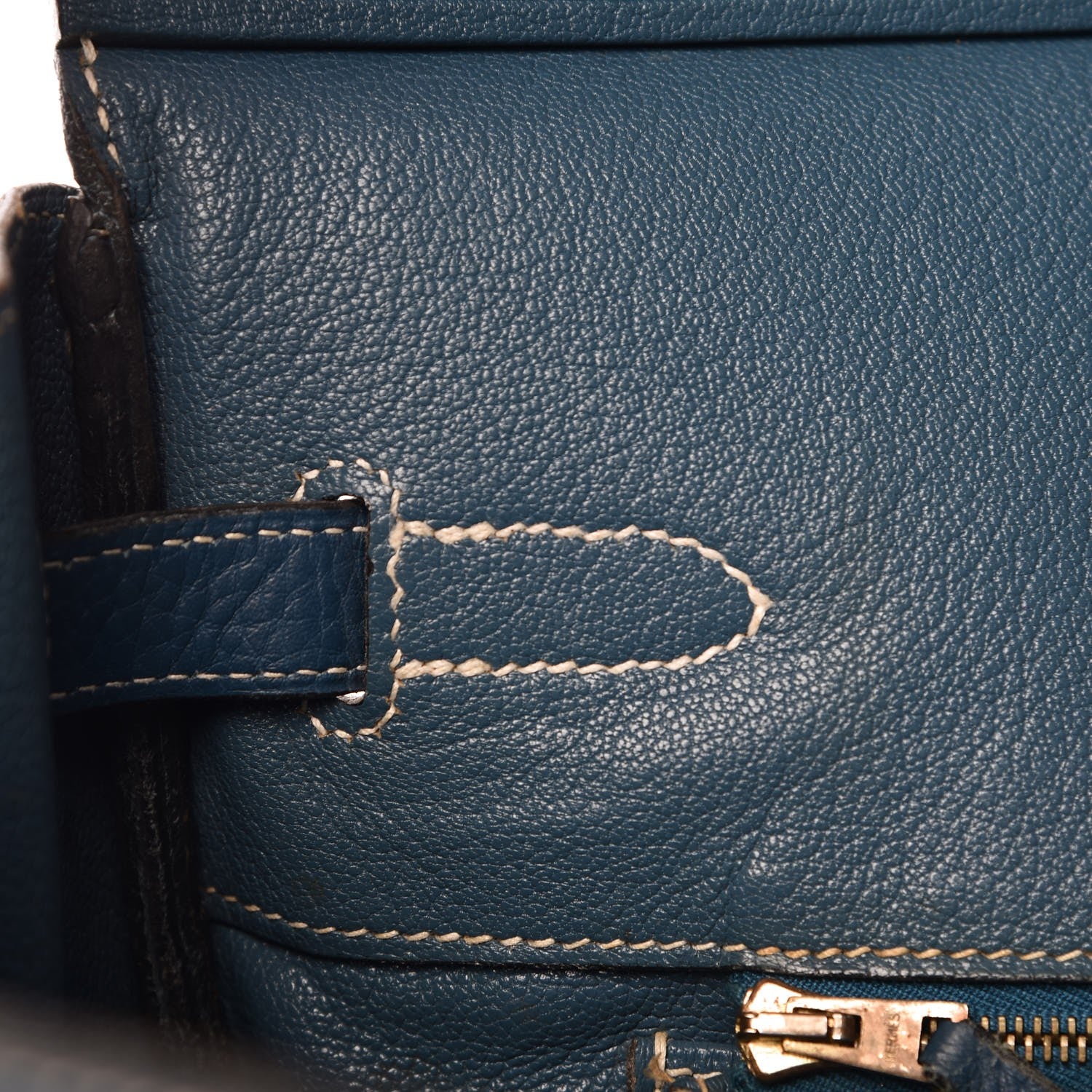 Hermes Taurillon Clemence Birkin 35 Bleu Thalassa 14 of 44