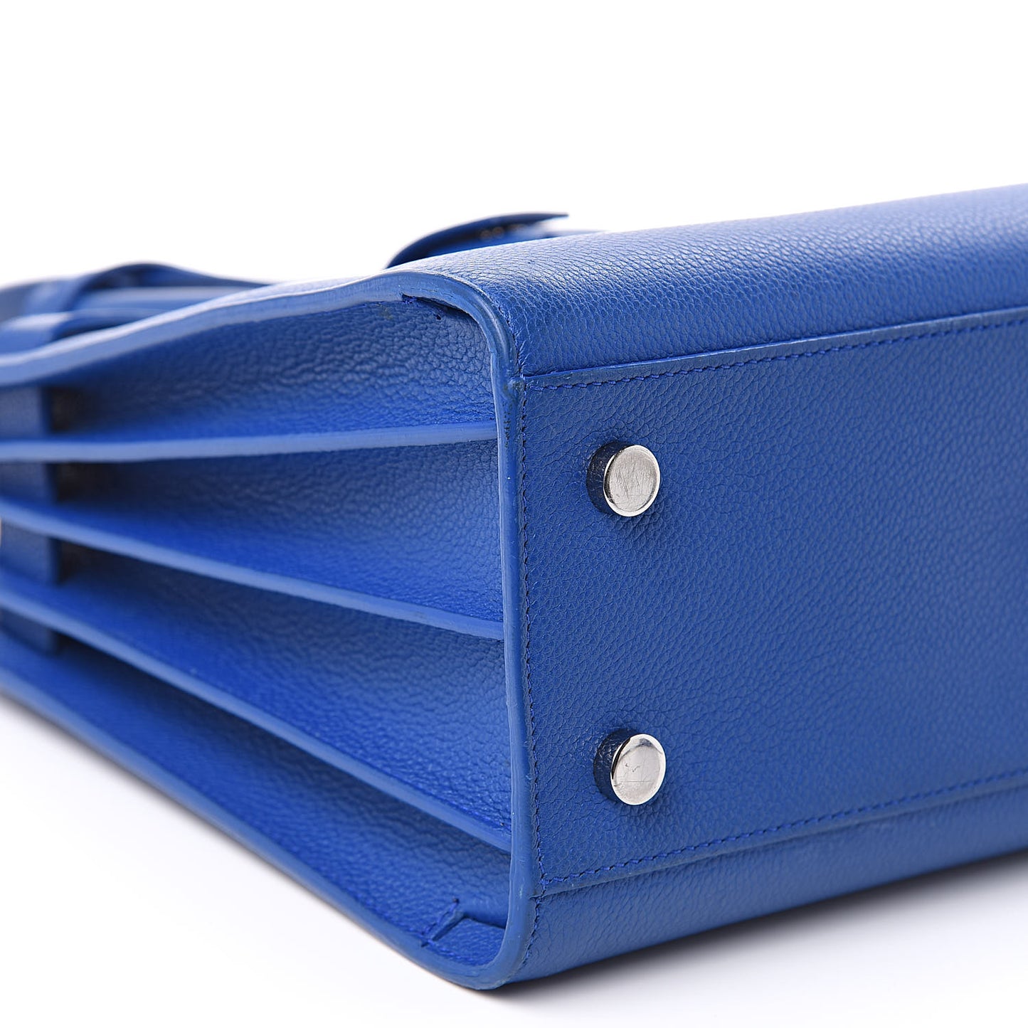 Grained Calfskin Baby Sac De Jour Royal Blue
