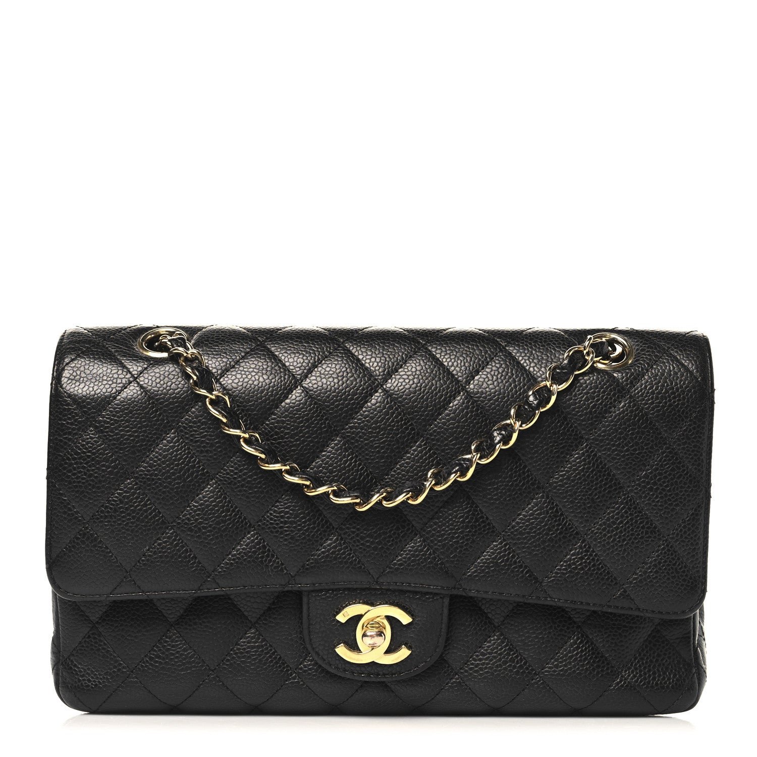 Chanel Caviar Quilted Medium Double Flap Black 1 of 10