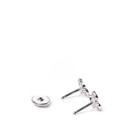 Cartier 18K White Gold Diamond Caresse D'Orchidees Par Earrings 3 of 5