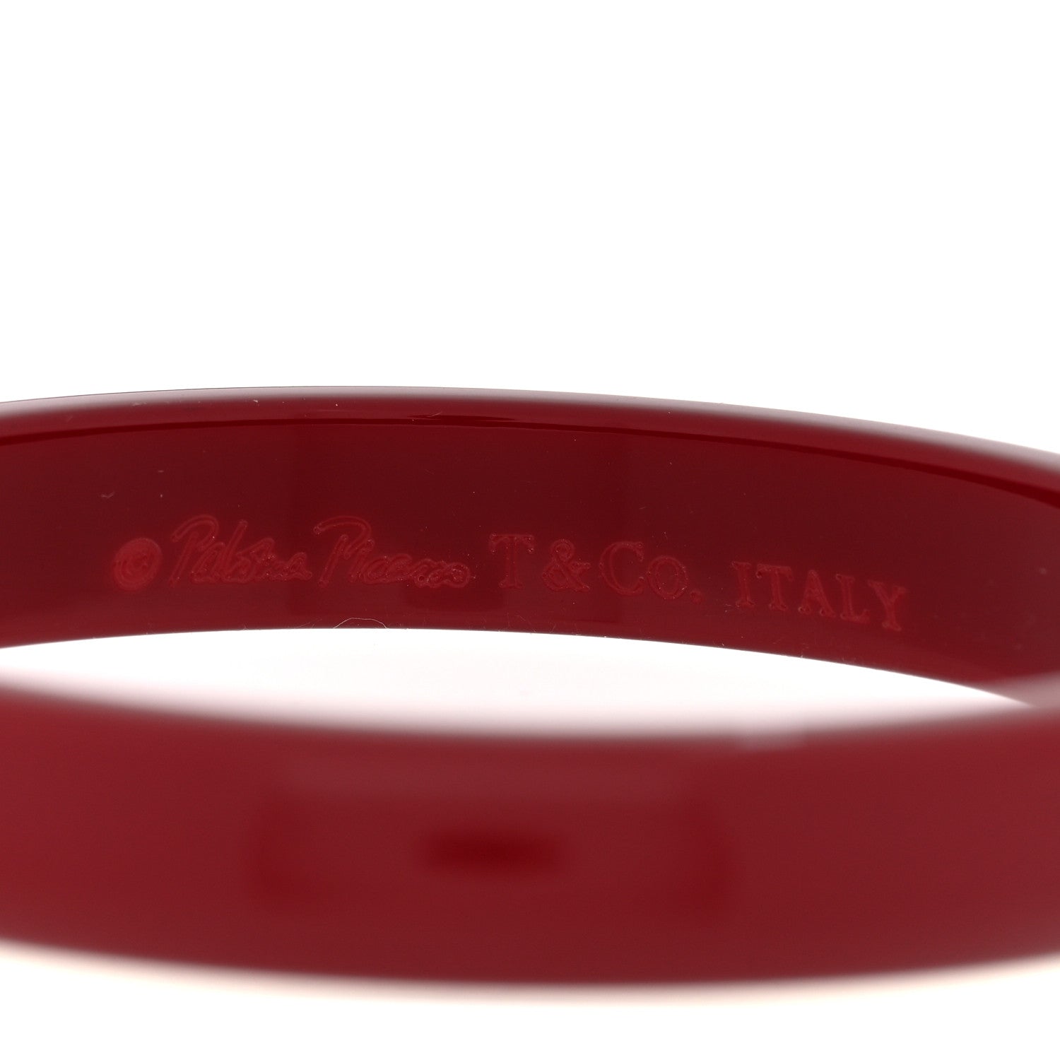 Tiffany Resin Paloma Picasso Bangle Bracelet Red 4 of 4