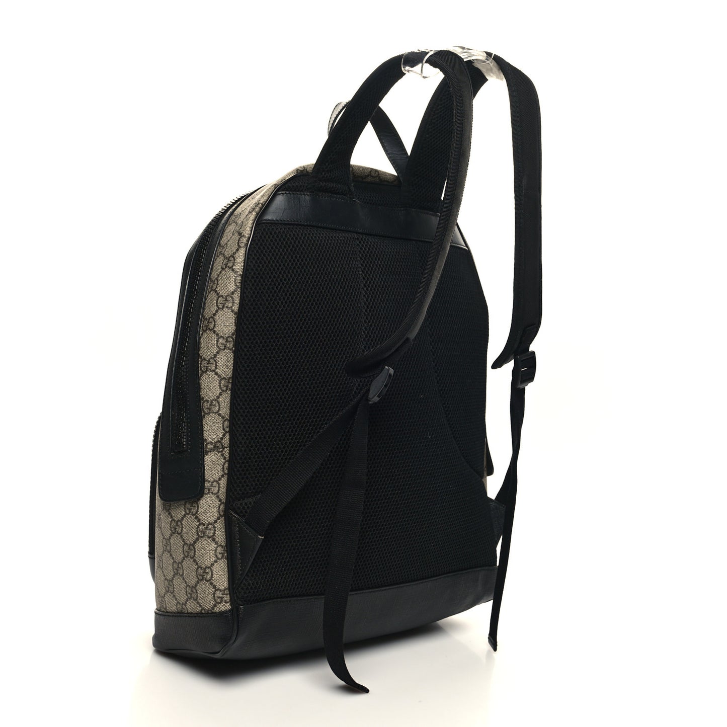 GG Supreme Monogram Medium Backpack Black