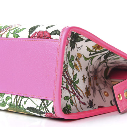 Gucci Canvas Medium Flora Tote Fuchsia 7 of 14