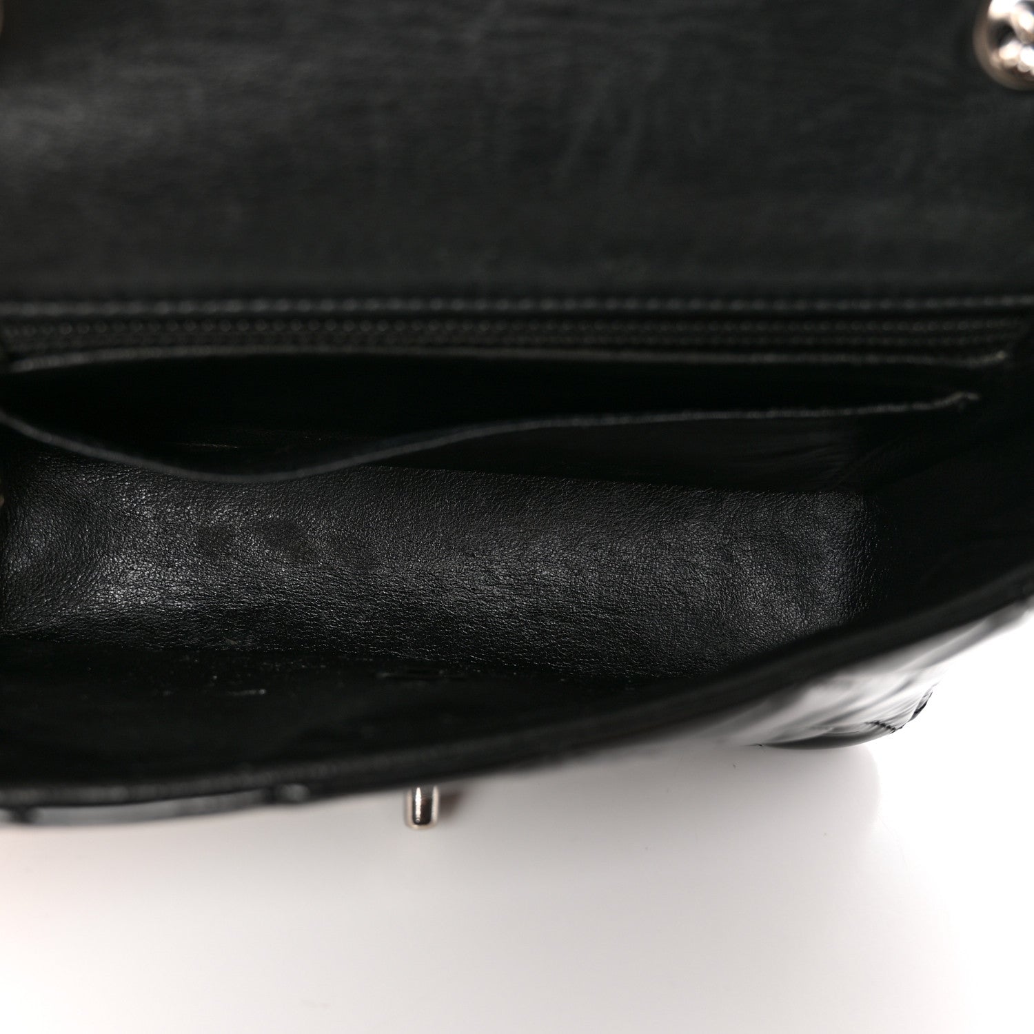 Chanel Patent Calfskin Quilted Mini Rectangular Flap Black 5 of 13