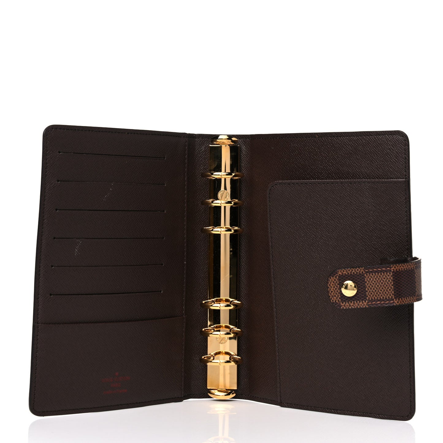 Damier Ebene Medium Ring Agenda Cover