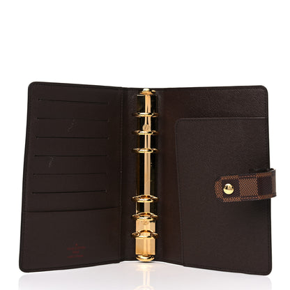 Louis Vuitton Damier Ebene Medium Ring Agenda Cover 5 of 9