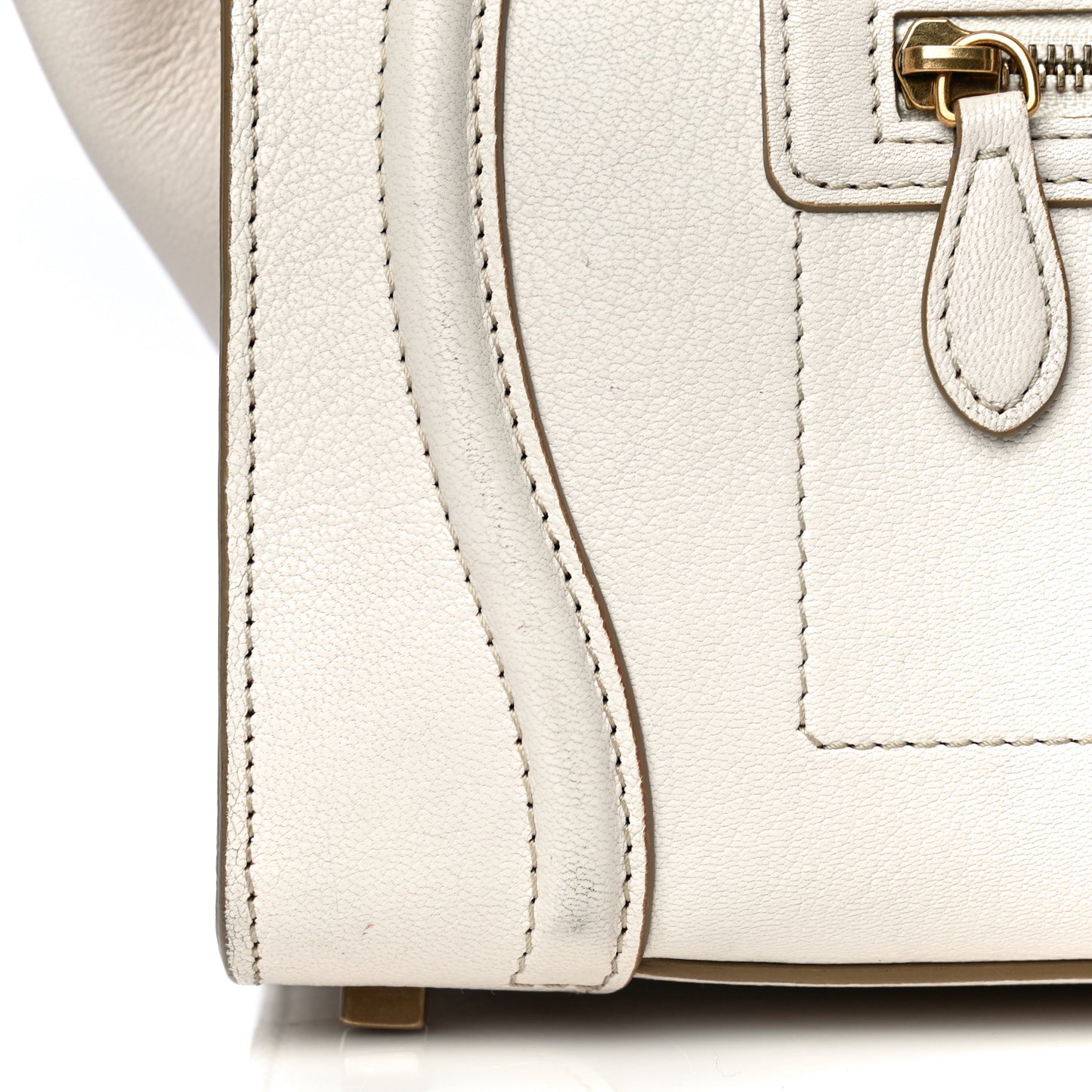 Goatskin Mini Luggage White