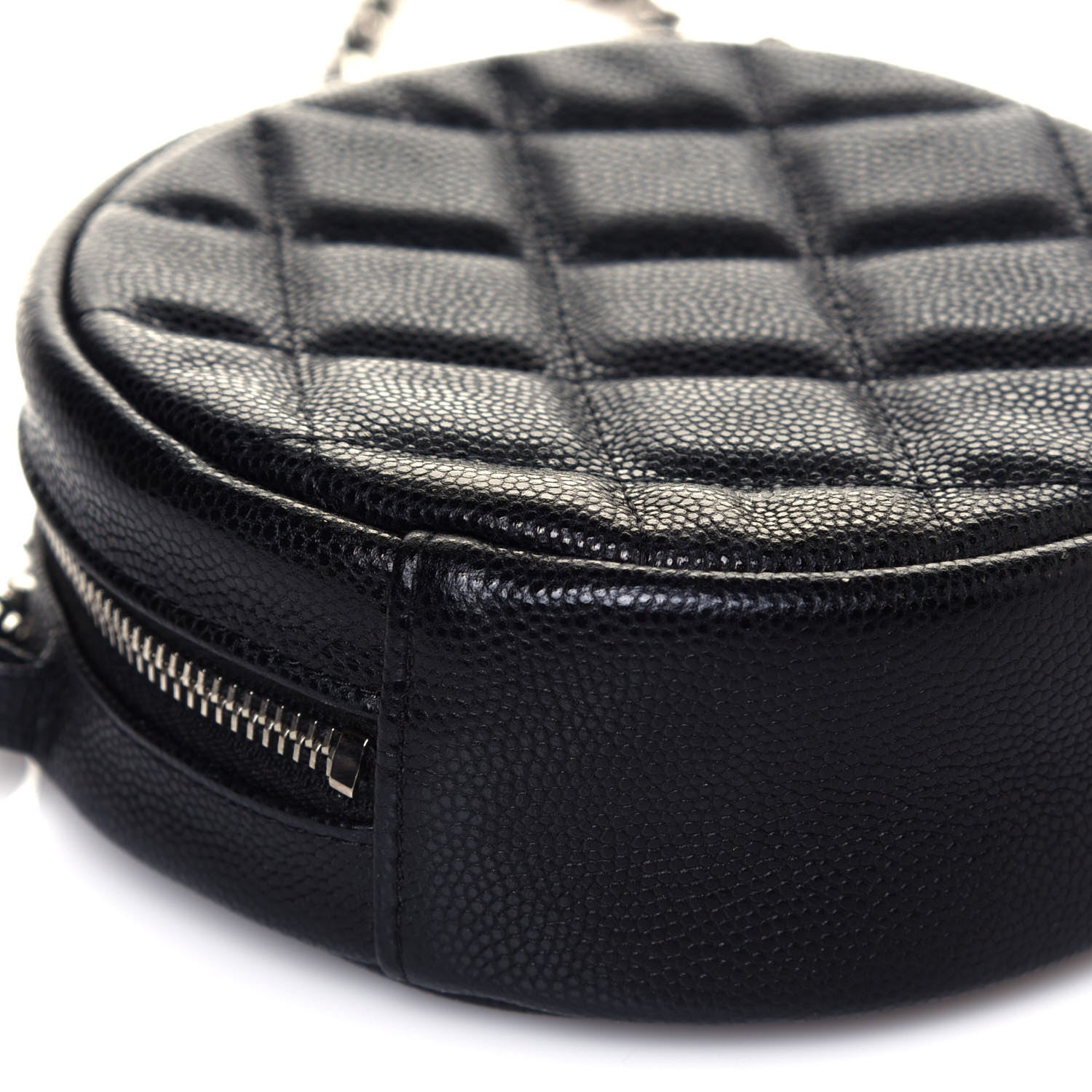 Chanel Caviar Quilted Round Clutch With Chain Black 12 of 13