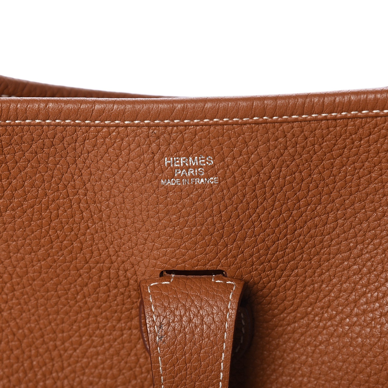 Hermes Taurillon Clemence Evelyne III GM Gold 5 of 8