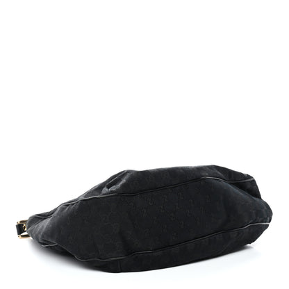 Gucci Monogram Large New Ladies Web Hobo Black 4 of 13