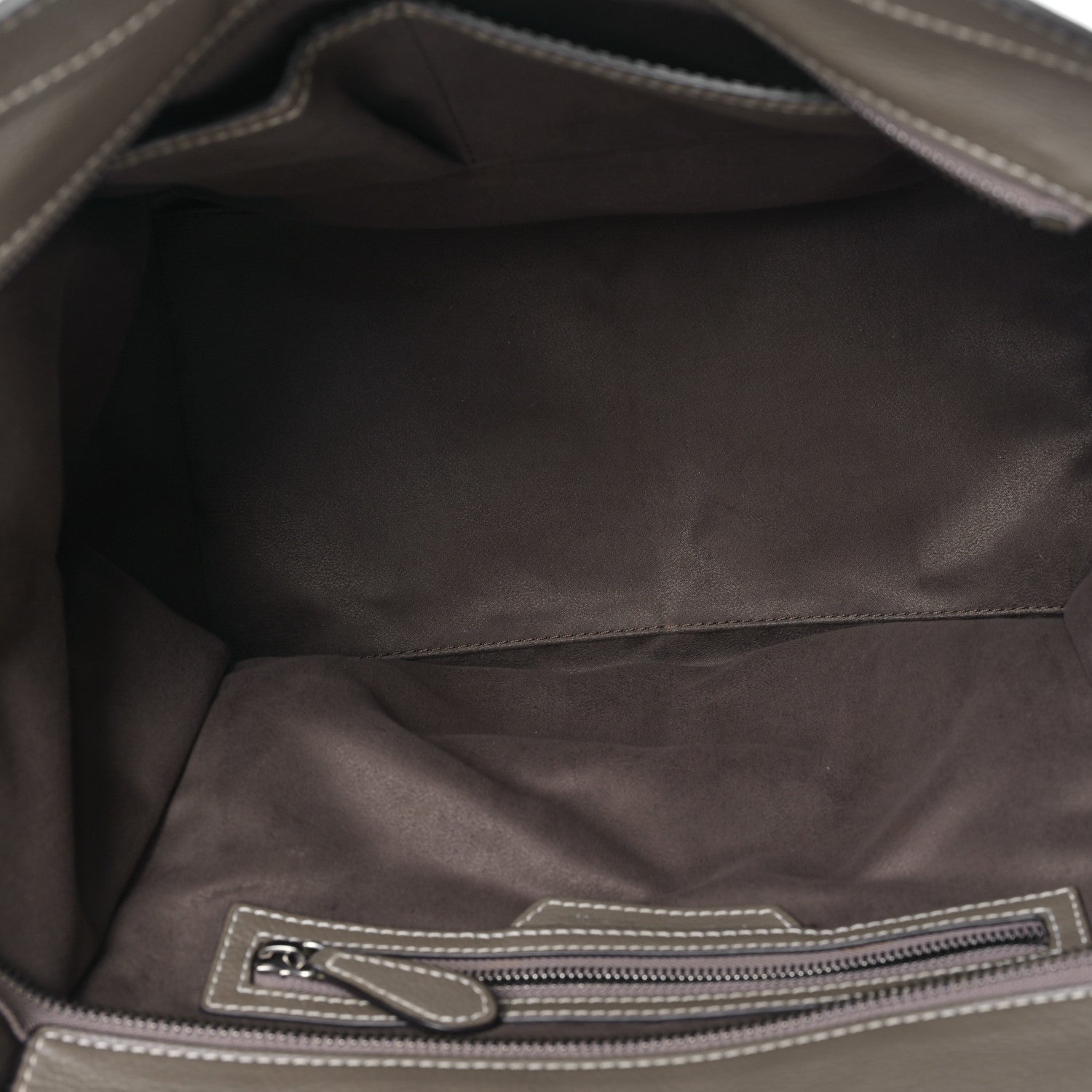 Celine Drummed Calfskin Mini Luggage Souris 5 of 8