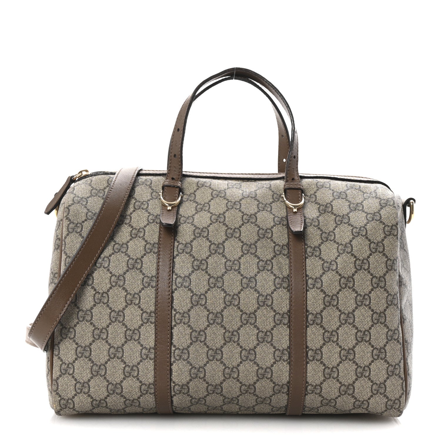 Gucci GG Supreme Monogram Margaux Calfskin Medium Nice Boston Beige Ebony Acero 1 of 10
