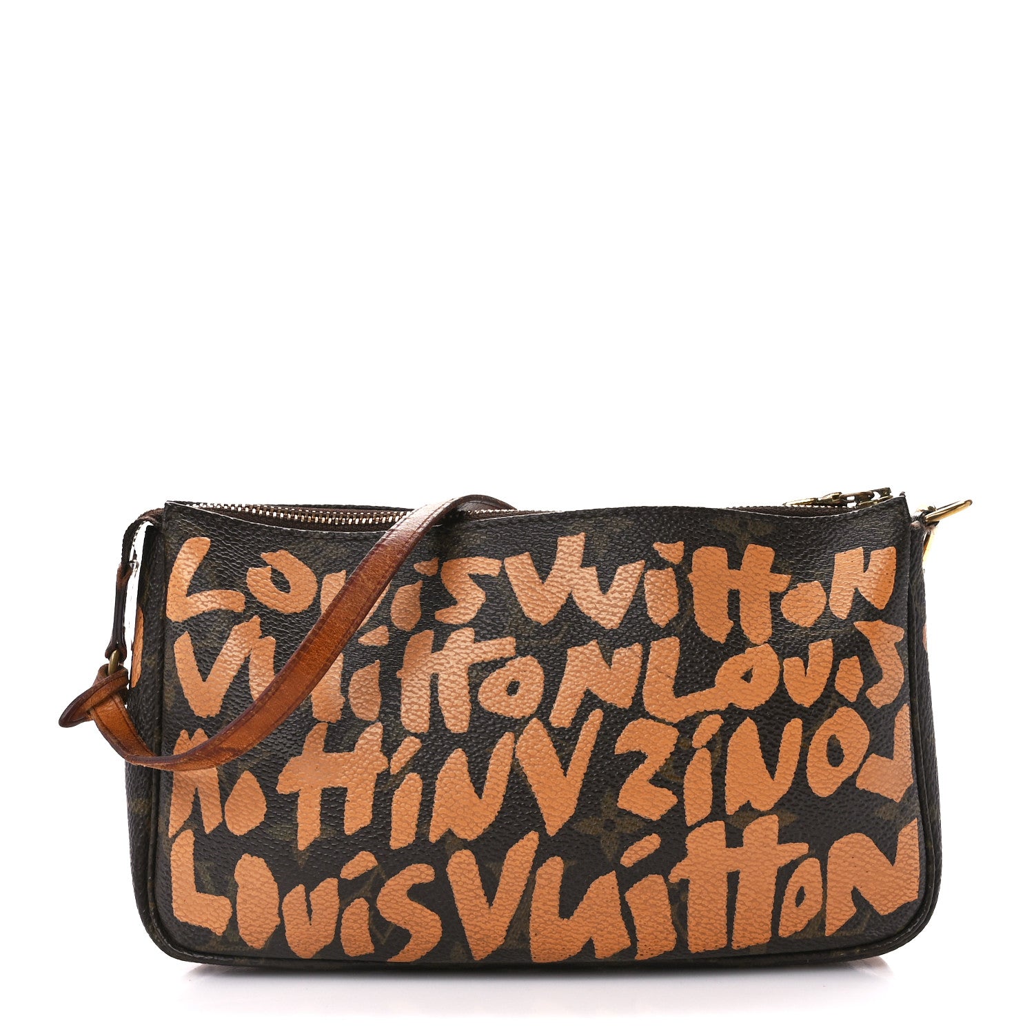 Louis Vuitton Monogram Graffiti Pochette Accessories Peach 1 of 12