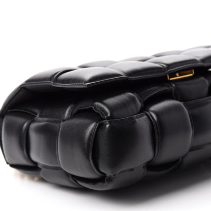 Bottega Veneta Lambskin Maxi Intreccio Padded Chain Cassette Crossbody Bag Black 6 of 9