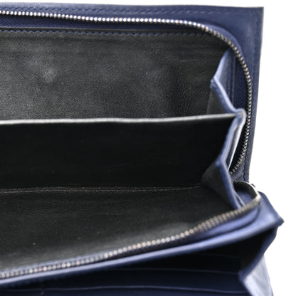 Bottega Veneta Nappa Intrecciato Continental Flap Wallet Dark Blue 6 of 16