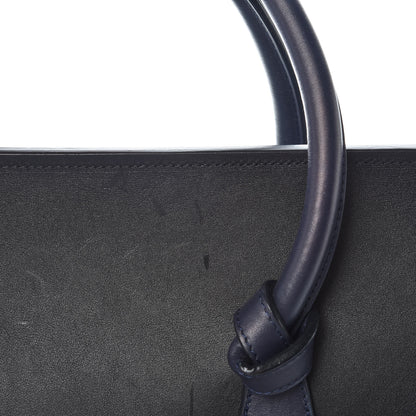 Celine Smooth Calfskin Large Bi-Color Tie Knot Tote Black Navy 20 of 20