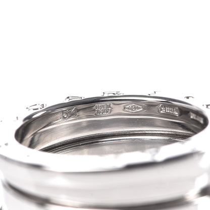 Bulgari 18K White Gold B.Zero1 Three-Band Ring 51 5.75 5 of 6