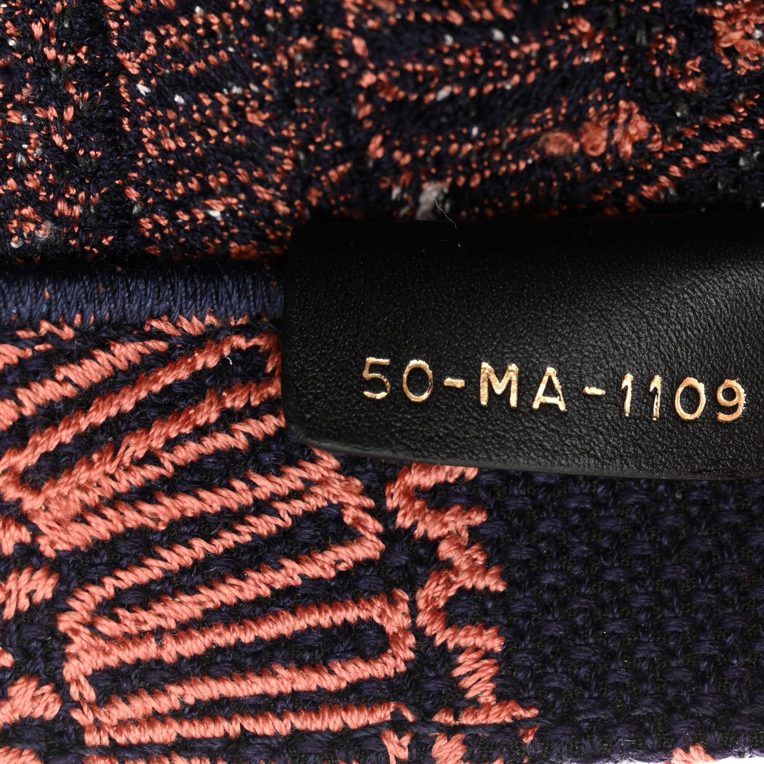 Christian Dior Canvas Embroidered Dior Animals Tiger Book Tote Deep Blue Fuchsia 7 of 14