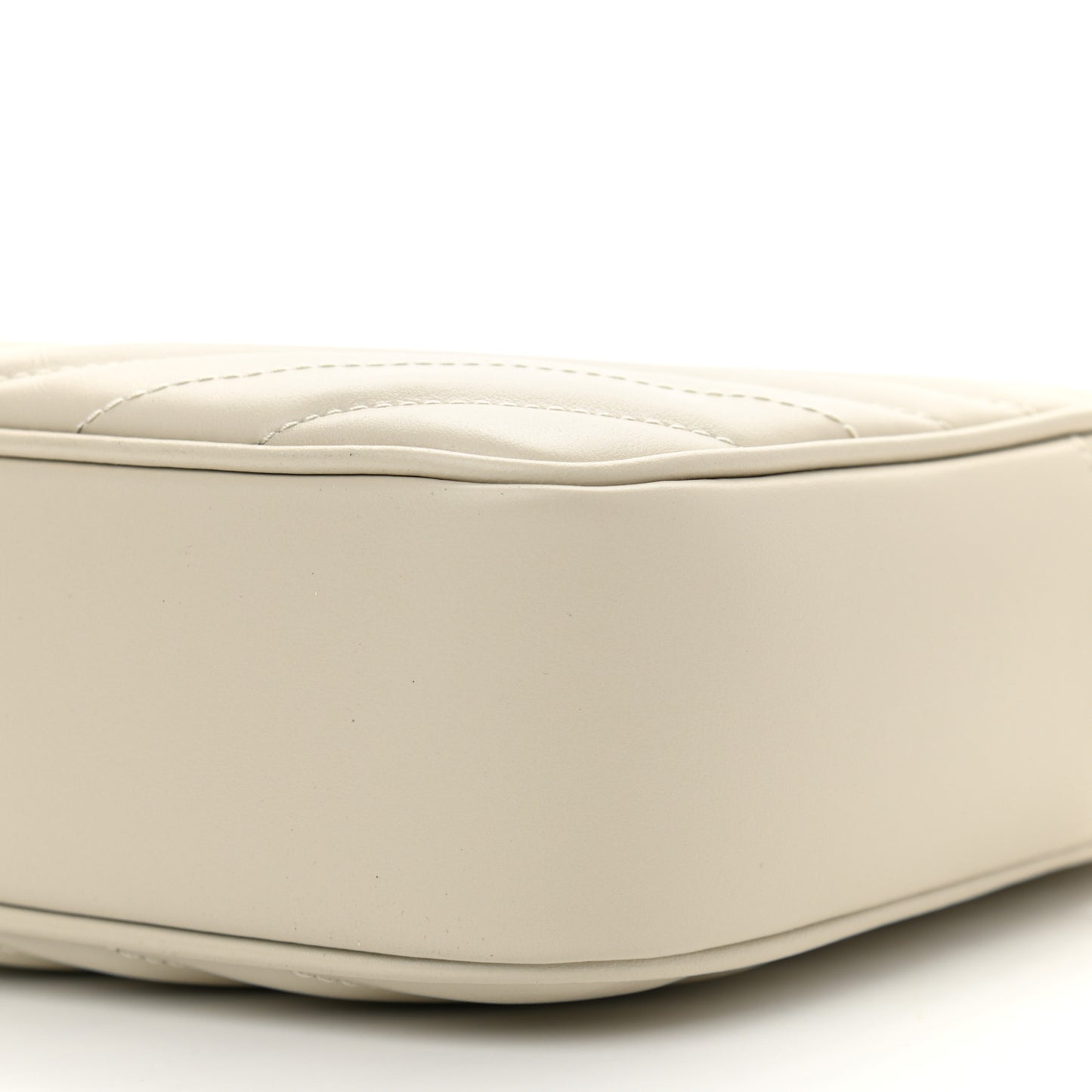 Calfskin Matelasse Monogram Lou Camera Bag Crema Soft