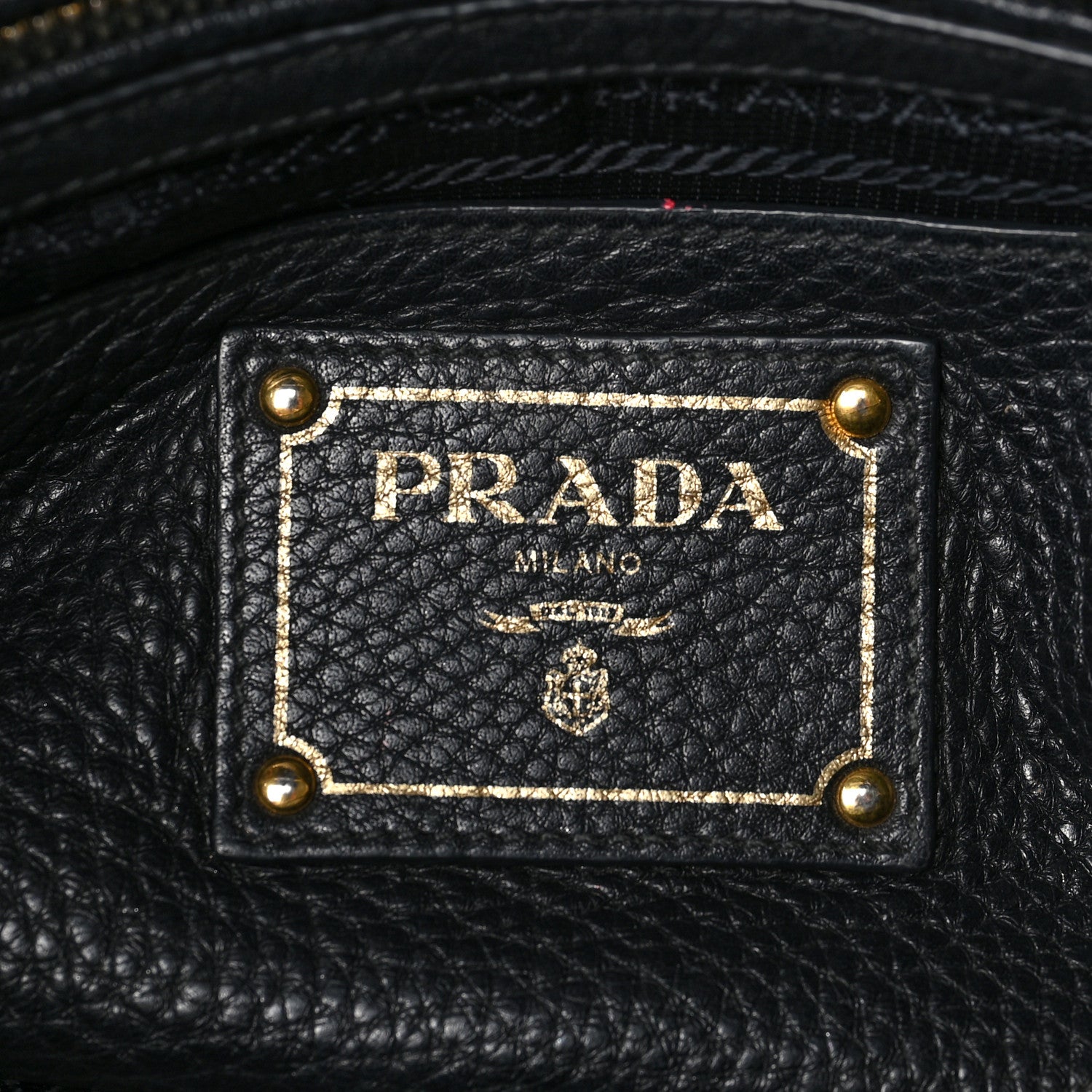 Prada Vitello Daino Shopping Satchel Black 6 of 9