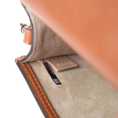Chloe Calfskin Suede Medium Nile Bracelet Bag Caramel 7 of 7