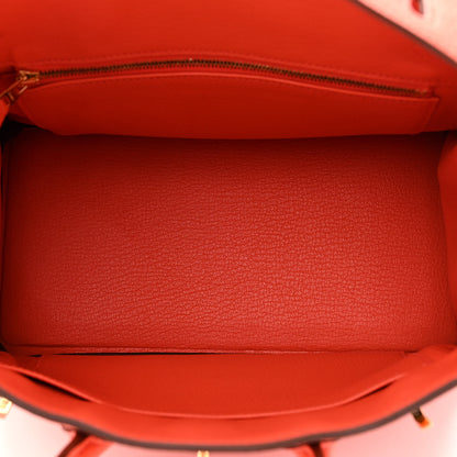 Hermes Togo Birkin 25 Orange Poppy 5 of 13