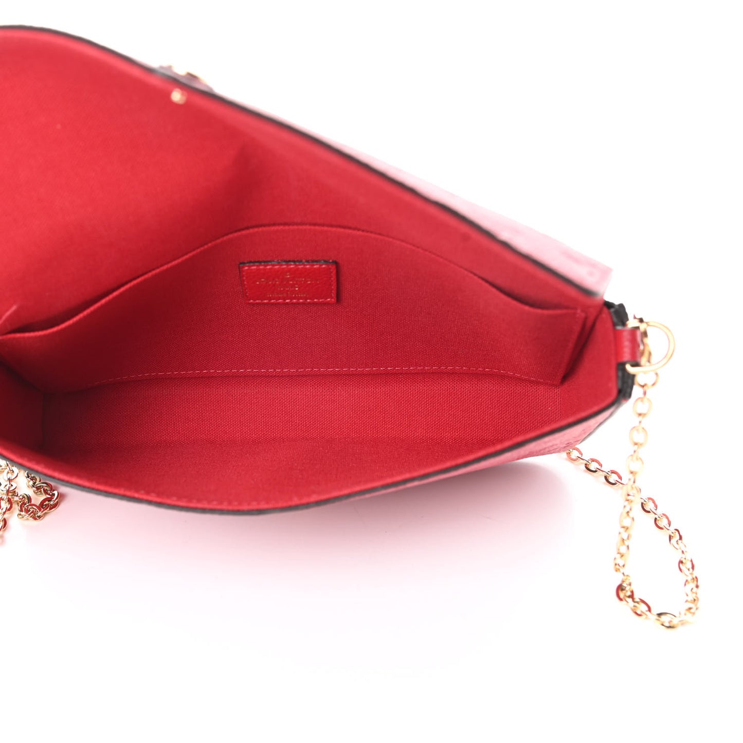 Empreinte Pochette Felicie Chain Wallet Scarlet