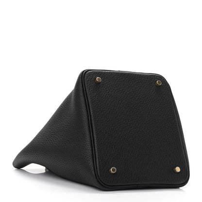 Hermes Taurillon Clemence Picotin Lock 22 MM Black 4 of 11