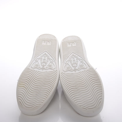 Gucci Calfskin Ayers Web Star Embroidered Mens Ace Sneakers 37.5 White Multi 6 of 14