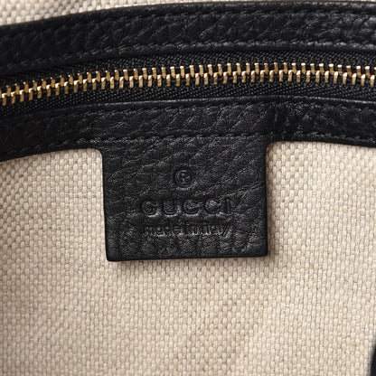Gucci Pebbled Calfskin Medium Soho Chain Shoulder Bag Black 6 of 13
