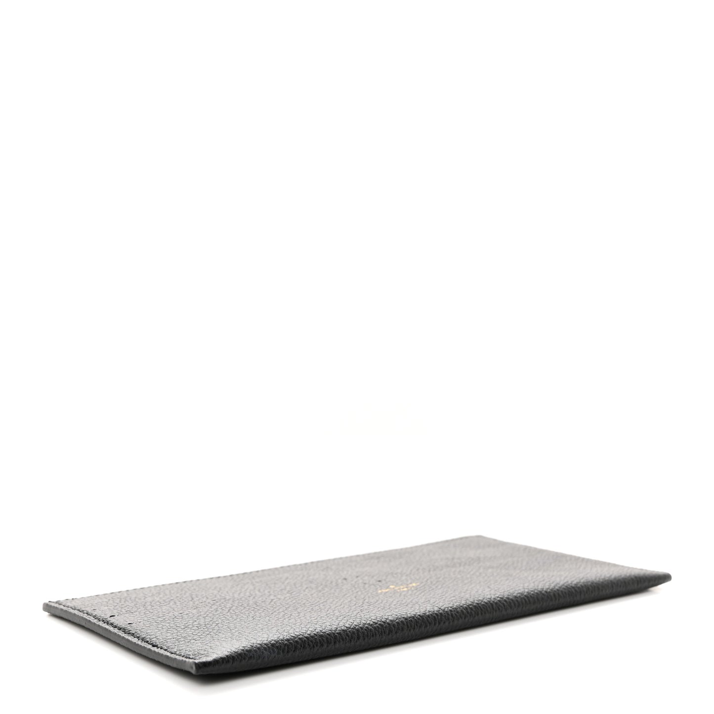 Calfskin Felicie Chain Wallet Card Holder Insert Black