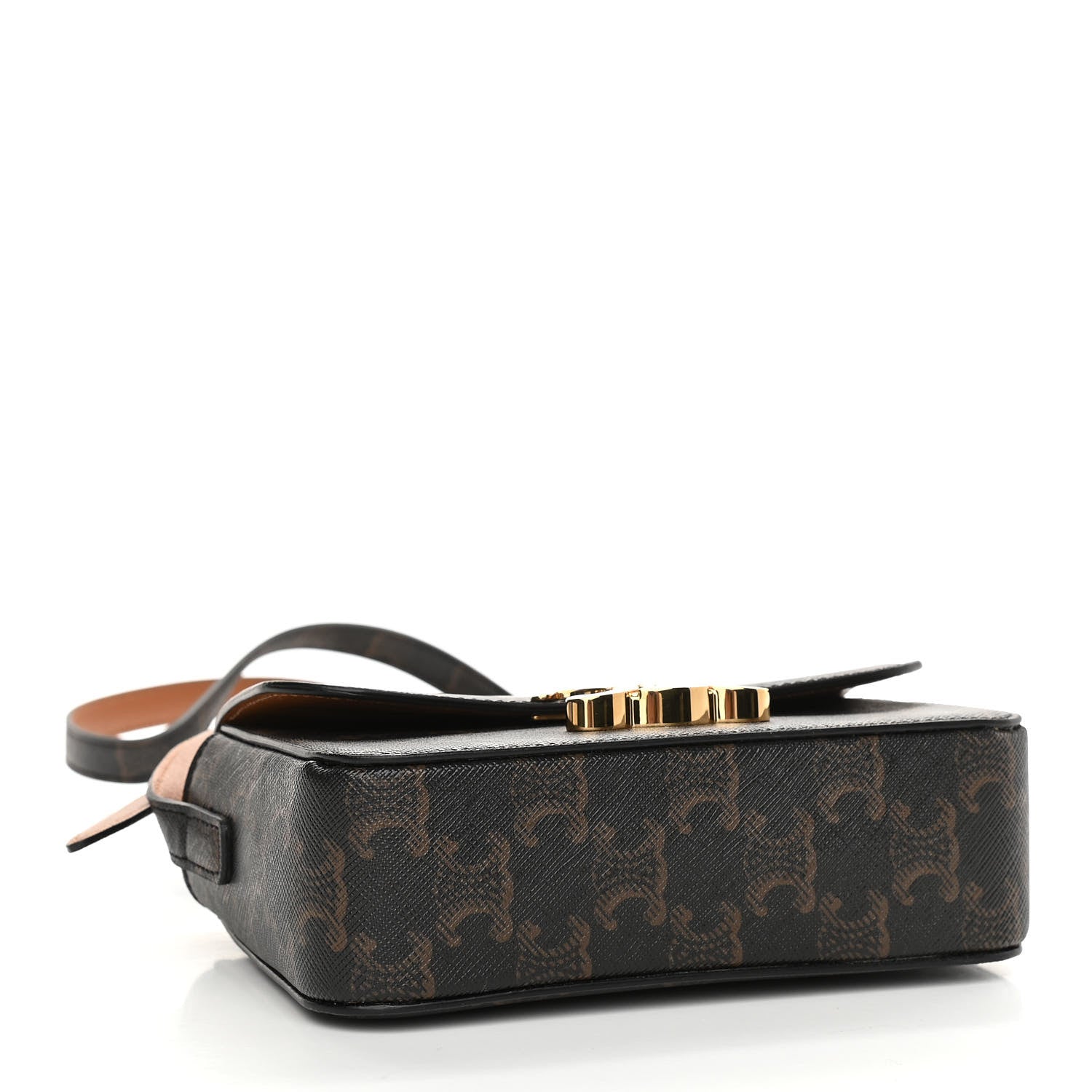 Celine Canvas Calfskin Nano Triomphe Tan 4 of 12