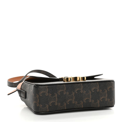 Celine Canvas Calfskin Nano Triomphe Tan 4 of 12