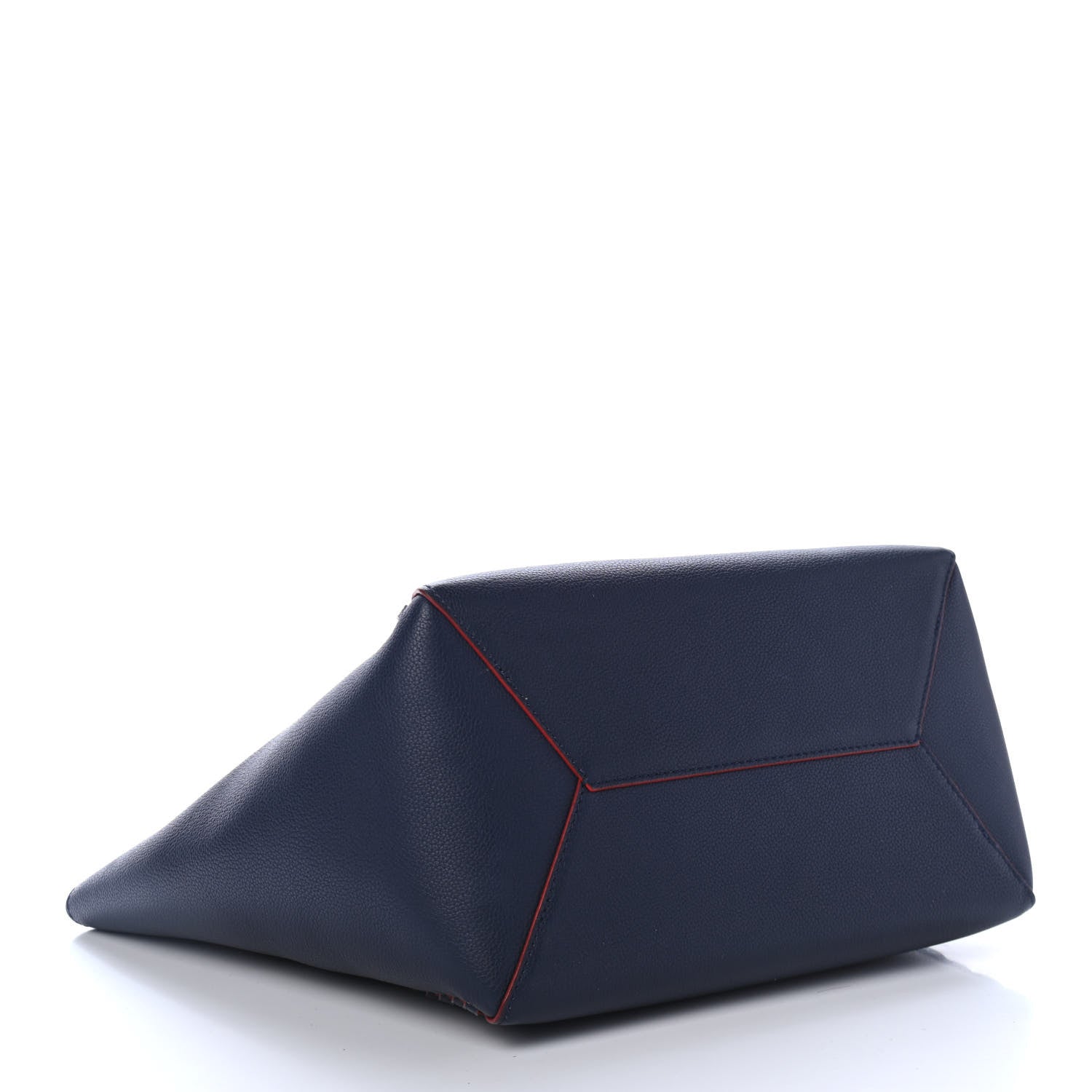 Louis Vuitton Calfskin Braided Lockme Cabas Marine Rouge 3 of 5