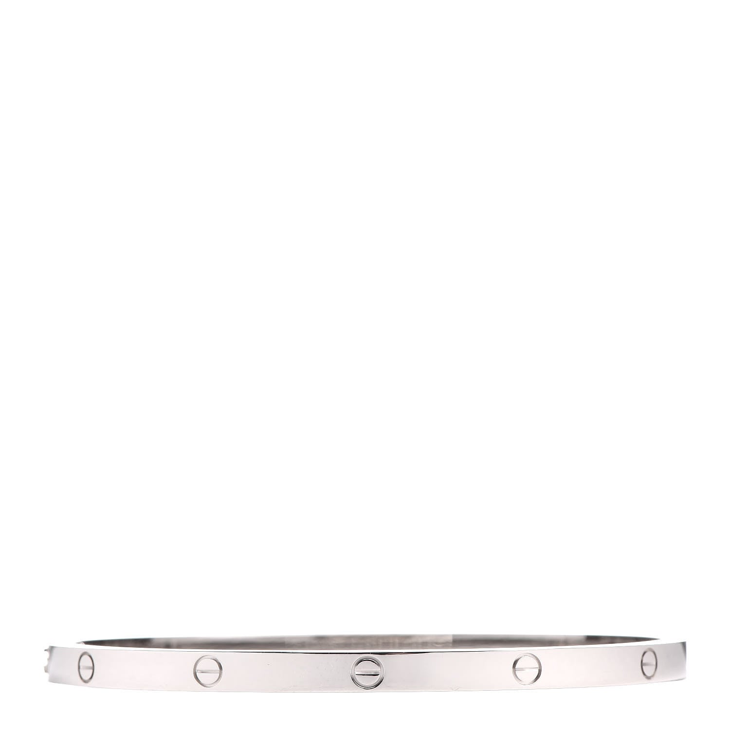 Cartier 18K White Gold Small LOVE Bracelet 17 1 of 6